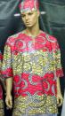 African Shirt-African Red Olive Dashiki Shirt 