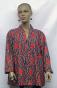 African Red Print Swing Jacket
