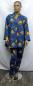 African Blue Print Swing Coat and Pants Set
