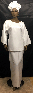 African Dress-African White Buba 2pc set