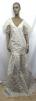 African Weddig Gown-White & Gold Lace Gown