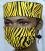 African Black & Yellow Zebra Print Face Mask