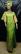 Elegant African Lime Green Long Dress
