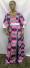 Elegant African Long Pink Print Dress