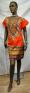 Orange Dashiki Print Dress