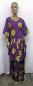 African Purple Print Makeba Gown