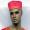 African Hat- Red Gold Embroidery Hat