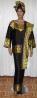African Dress- Women Black and Gold Buba Dress