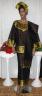 African Dress- Women Black and Gold Buba Dress