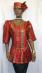 African Dress- Elegant Dress Top w/Headwrap (Sm-6X-Lg)