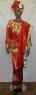 African Dress- Red and Gold  Buba Dress