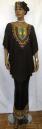African Dress- Elegant Swing Dress w/Headwrap Set.