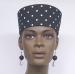 African Hats- Elegant Black & White Hat for Women
