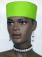 African Hats- Elegant Women Lime Green Hat