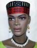 African Hat- Elegant kente Trim Kufi Hat