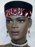 African Hats- Elegant kente Trim Kufi Hat