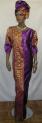 African Dress- Purple George Two Toned Skirt Set