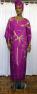 African Dress- Ethnic Caftan with Headwrap