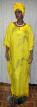African Dress- Ethnic Caftan with Headwrap