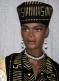 Africa Hat- Women Open Mud Cloth Print Crown  