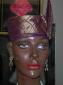 African Hat-  Purple and Gold Hat for Women