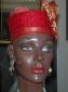 African Hat- Red and Gold Hat for Women