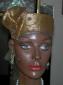 African Hat-  Brown and Silver Hat for Women