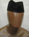 African Hat- Black Flex Leather Hat for Men