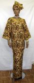 African Dress- Dashiki Print dress w/Skirt (Complete )