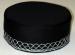 African Hats- Black and Silver Kufi or Hat
